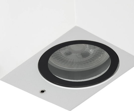 kelvo Burano Wall-Mounted Outdoor Light GU10 IP65 8x8x15cm