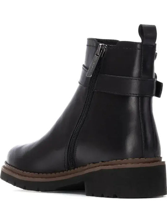 Leather Women's Ankle Boots Black