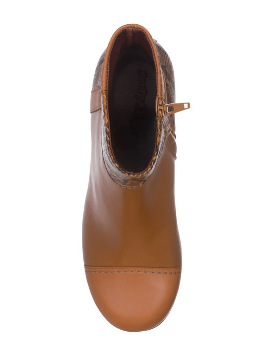Wildleder Stiefeletten Damen Tabac Braun