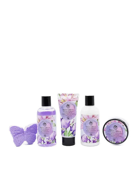 Becasan Basket Set Iris & Lirios Σετ Περιποίησης για Καθαρισμό Σώματος 5τμχ