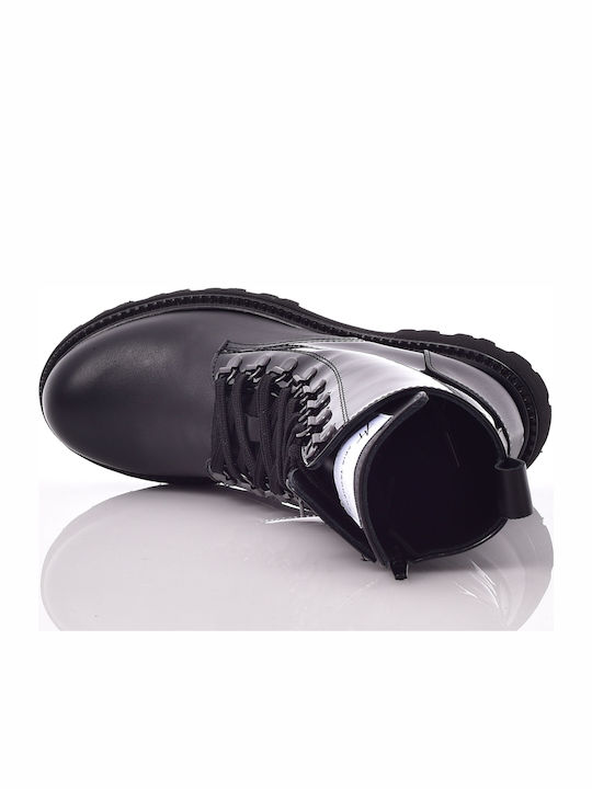 Leather Women's Ankle Boots Black
