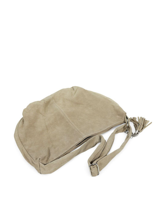 De piele Geantă de damă De umăr Taupe