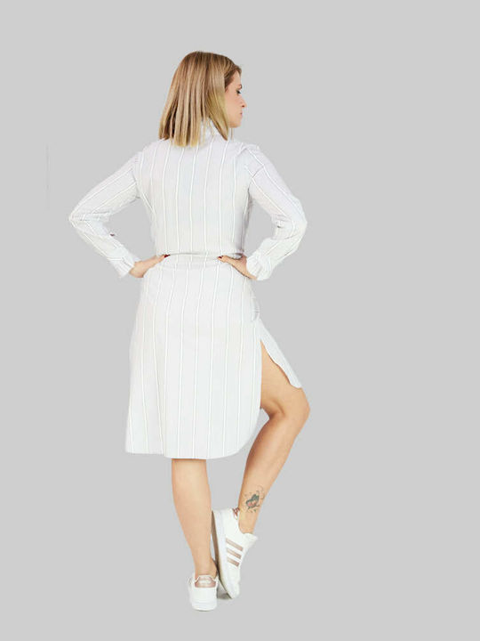 Rochie Cu Volane Gri