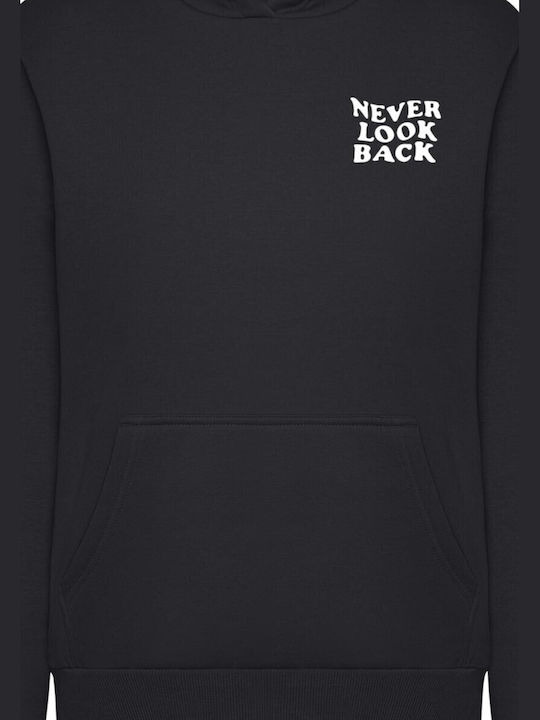Damen Sweatshirt Kapuzen Black