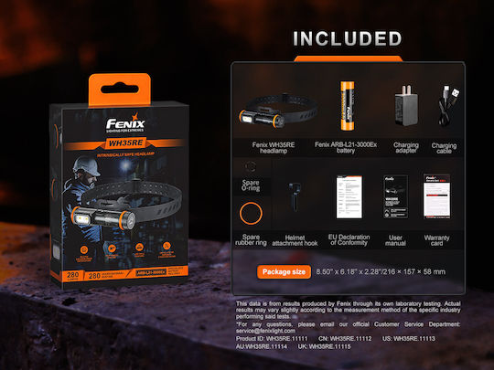 Fenix Rechargeable Explosive-proof Headlamp LED