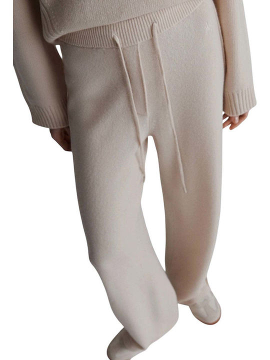 Women's Fabric Trousers Beige