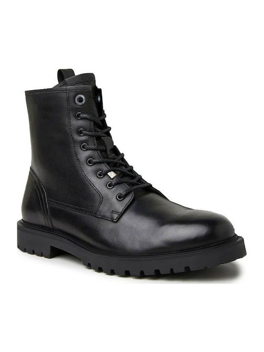 Leather Black Men's Boots