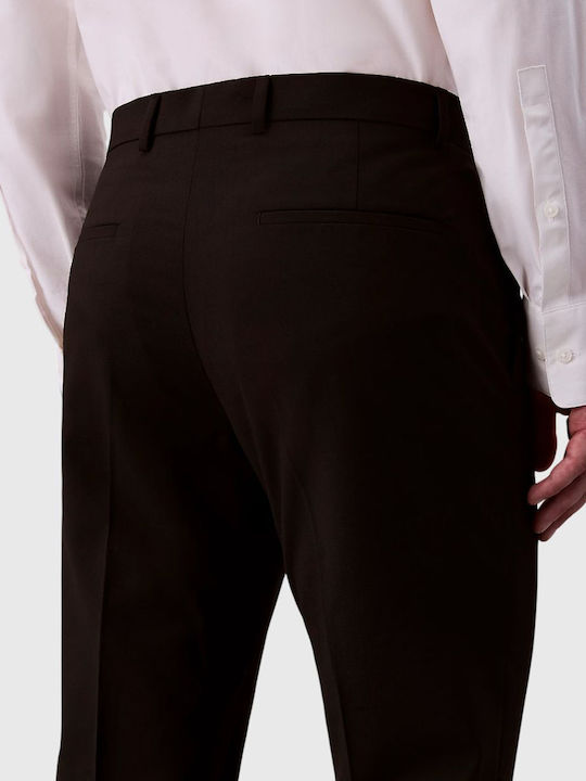 Trousers Elastic in Slim Fit Black