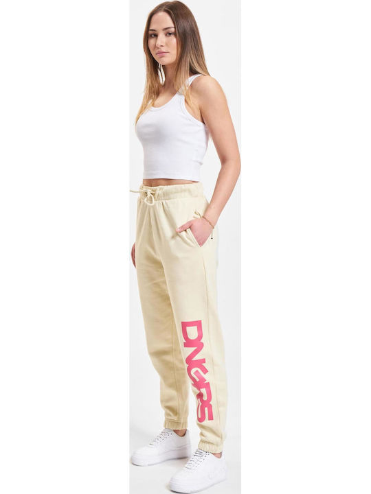Sweatpants Beige/pink