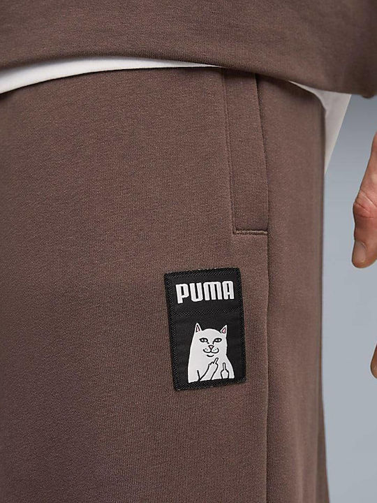 X Ripndip Παντελόνι Φόρμας Καφέ