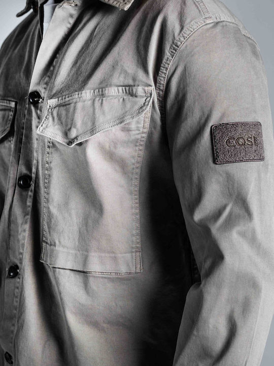 Дълъг Ръкав Overshirt Бежов