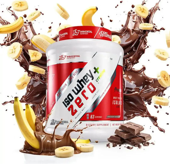 Immortal Nutrition Iso Whey Zero + Creatine Protein Whey with Creatine Gluten & Lactose Free with Flavor Chocolate Banana 2kg