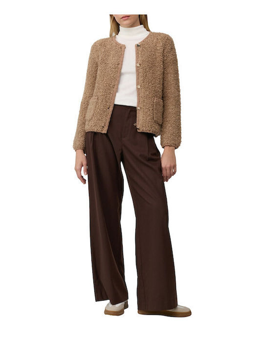 Women's Knitted Brown Cardigan