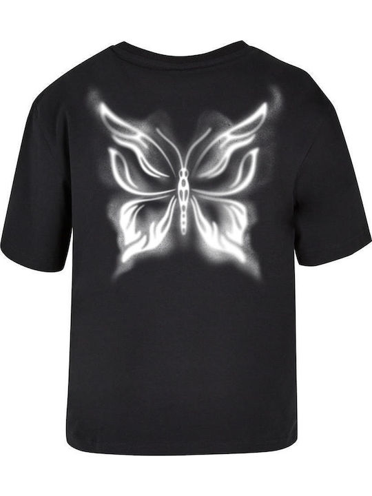 Karma Butterfly T-Shirt Schwarz