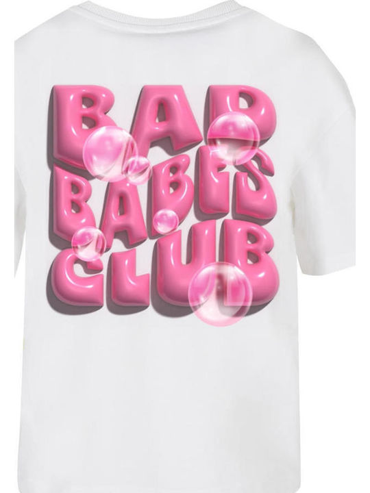 Bad Babes Club Tricou Alb
