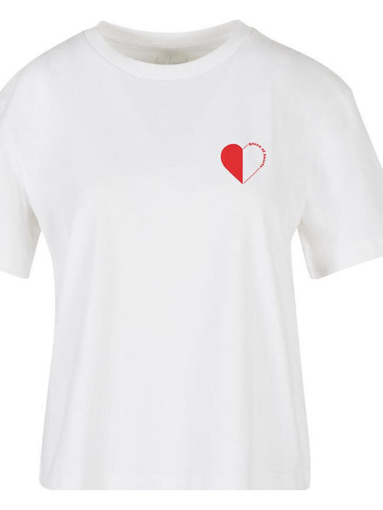 Queen Hearts T-Shirt Weiß