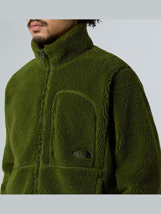 Men's Fleece Cardigan Khaki