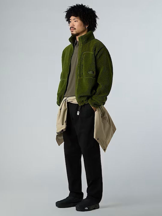 Men's Fleece Cardigan Khaki