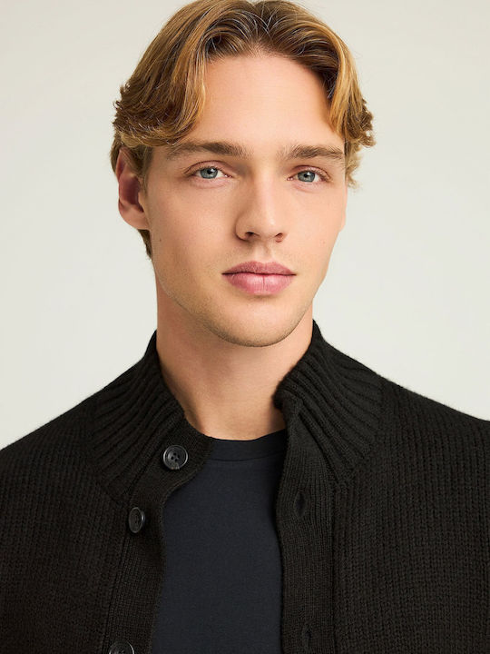 Men's Knitted Cardigan Black