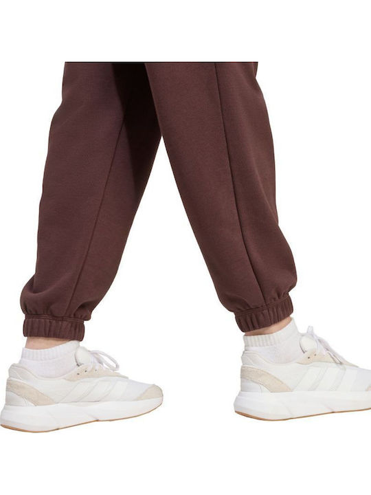 Essentials Linear French Terry Cuffed Παντελόνι Φόρμας Shabrn/white
