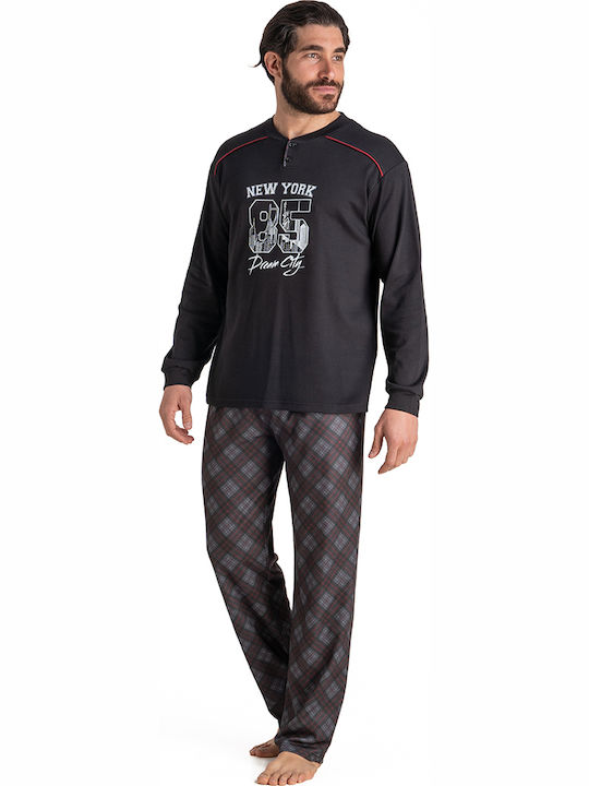 Rachel Winter Checked Men's Pyjama Cotton Checked