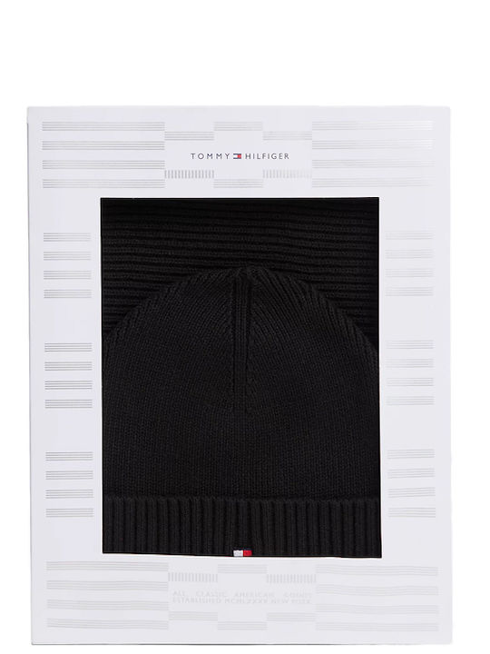 Flag Beanie Ανδρικός Σκούφος Πλεκτός σε Μαύρο χρώμα
