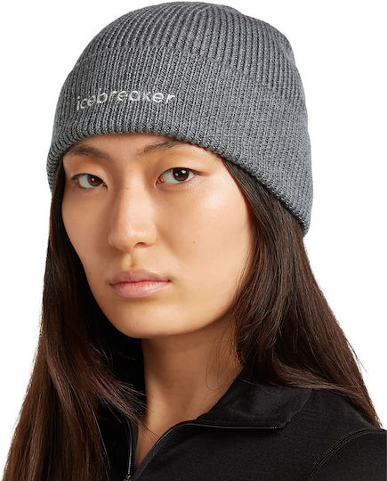 Beanie Unisex Σκούφος Πλεκτός σε Γκρι χρώμα