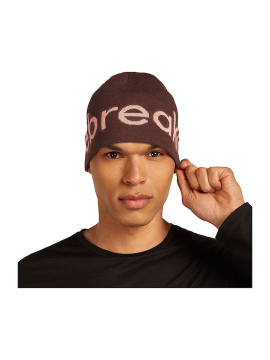 Beanie Unisex Beanie Gestrickt in Burgundisch Farbe