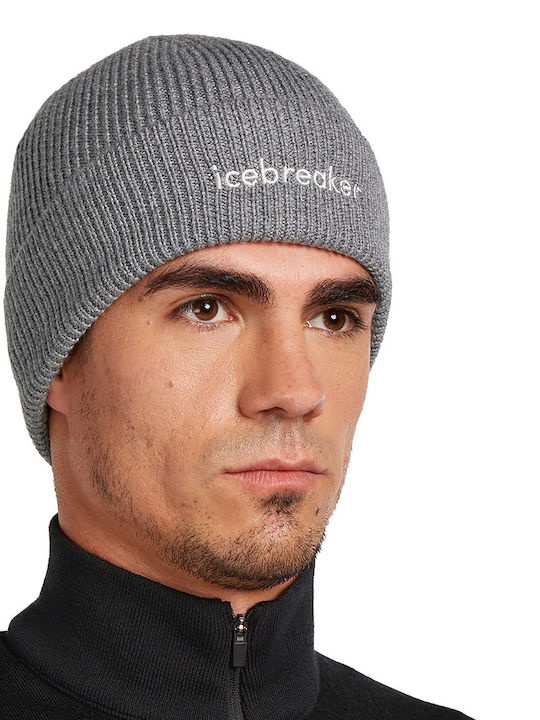 Beanie Unisex Beanie Gestrickt in Gray Farbe