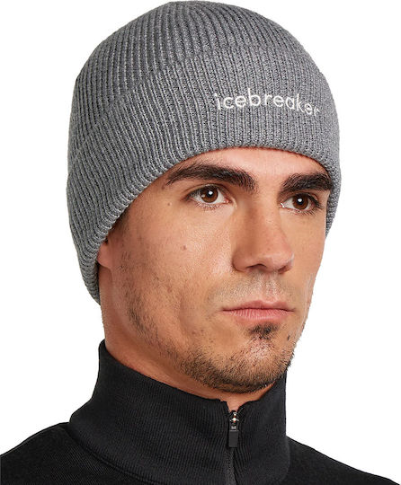 Beanie Unisex Σκούφος Πλεκτός σε Γκρι χρώμα