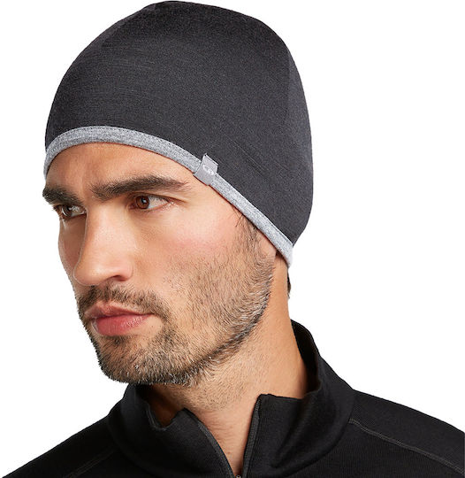 Beanie Unisex Wendbar Beanie Gestrickt in Schwarz Farbe