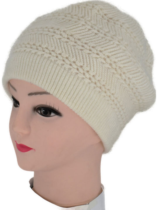 Beanie Feminin Căciulă Tricotat în culoarea Alb