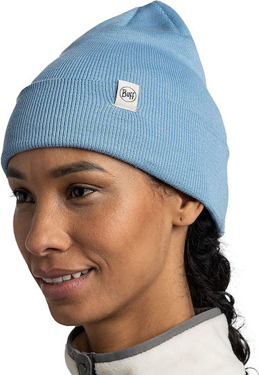Lilon Beanie Unisex Fleece Beanie Gestrickt in Hellblau Farbe