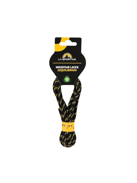 La Sportiva Shoelaces Mountain Aequilibrium Black Yellow Black Yellow