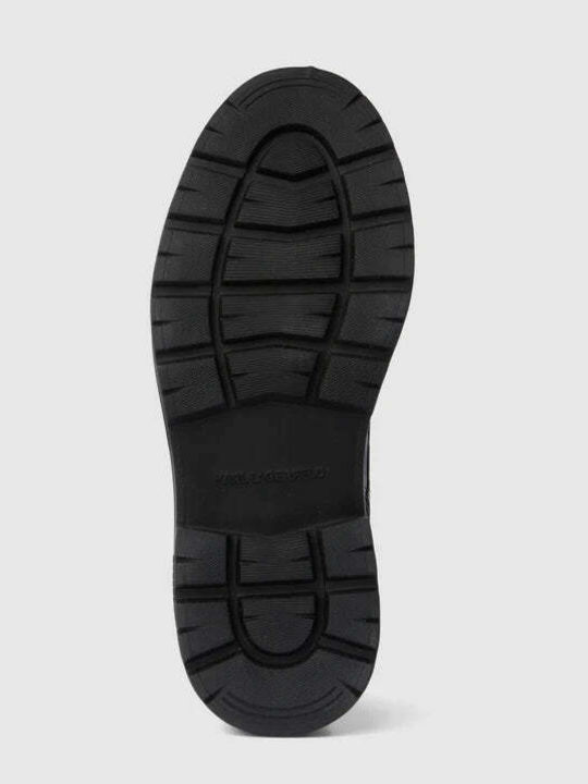 Leder Schwarz Herrenstiefel