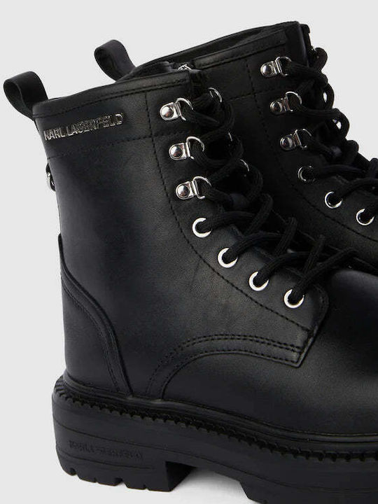 Leder Schwarz Herrenstiefel