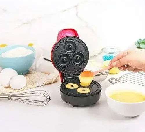 Μίνι Συσκευή 3 Donuts 350w Κόκκινη