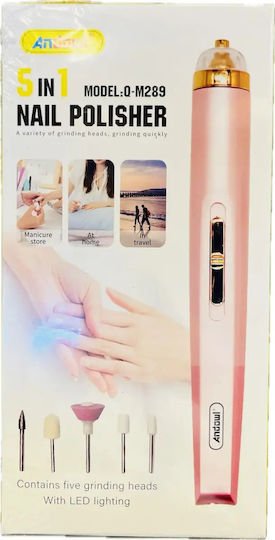 Andowl Nail Drill Battery Pink