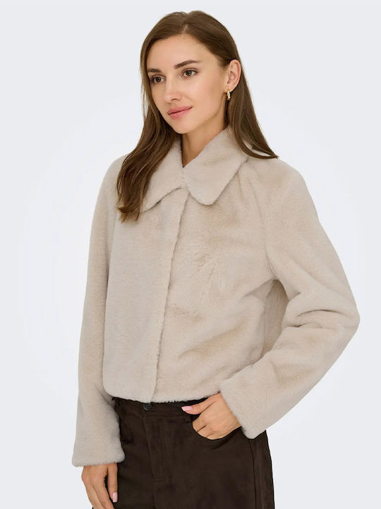 Scurtă Blană de damă Beige