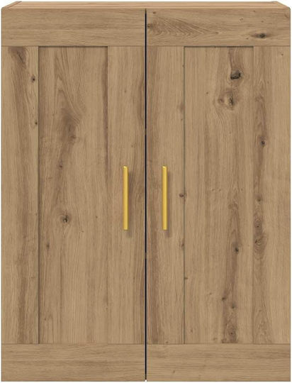 Wand Wohnzimmer Nische aus Spanplatte Artisan Eiche 69.5x34x90cm