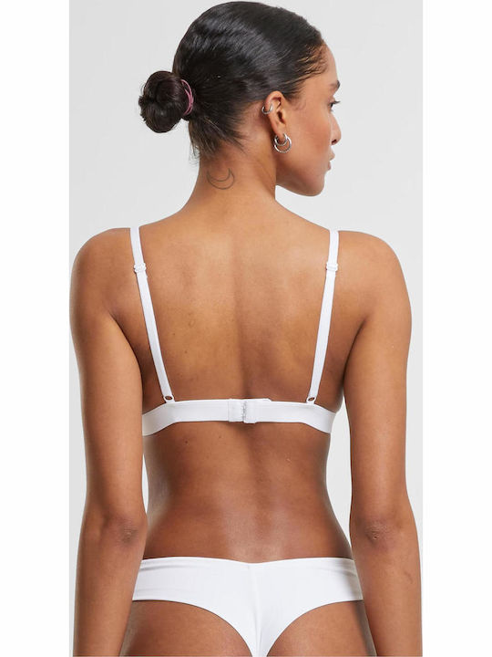 Ladies Basic Unpadded Bra 2-pack White+white