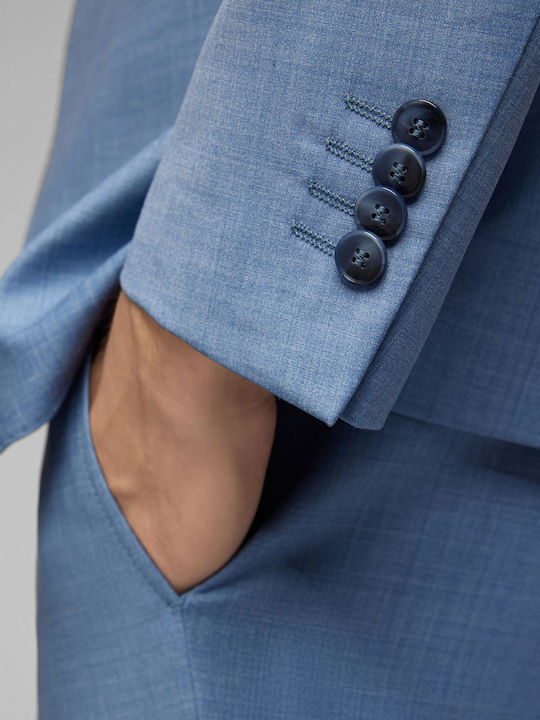 Men's Winter Suit Slim Fit Sky Blue