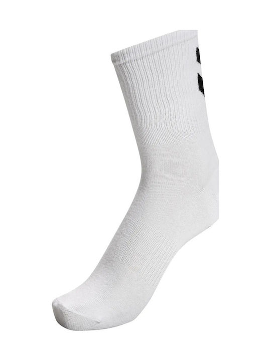 Hummel Chevron Αθλητικές Κάλτσες Λευκές 6 Ζεύγη