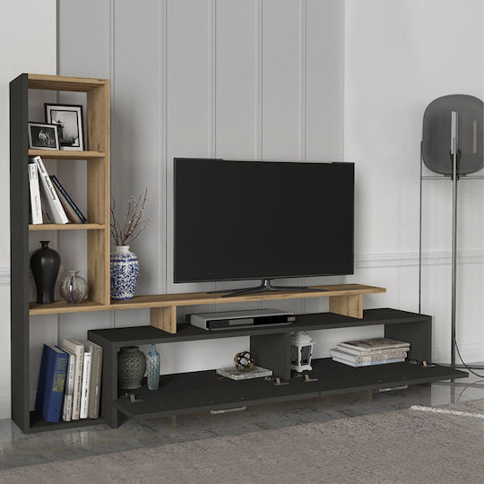Simal Επιδαπέδιο με Φωτισμό Led Ανθρακί - Sepet Oak 168.2x31.3x120εκ. Simal Επιδαπέδιο με Φωτισμό Led Ανθρακί - Sepet Oak 168.2x31.3x120εκ.