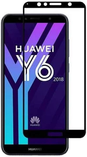 Προστασία Οθόνης Full Face Tempered Glass 9h Huawei Y6 2018 Honor 7a Y6 Prime 2018 Μαύρο