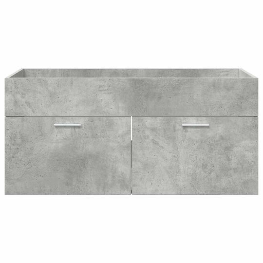 vidaXL Waschtisch mit Waschbecken L38.5xB38.5xH46cm Gray