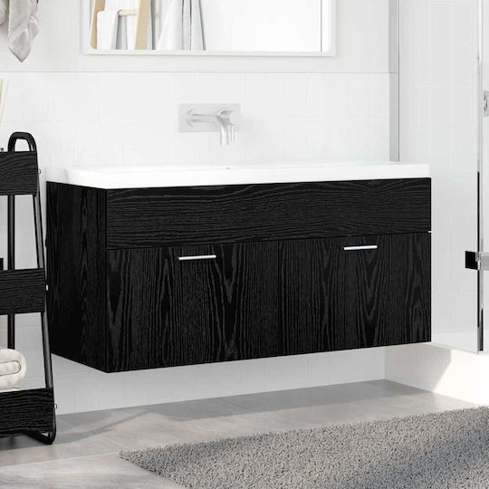 vidaXL Countertop without Sink L38.5xW38.5xH46cm Black Beech
