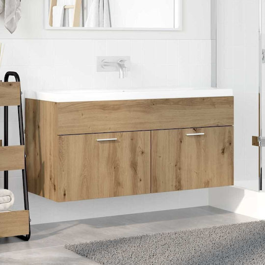 vidaXL Countertop without Sink L38.5xW38.5xH46cm Artisan Oak