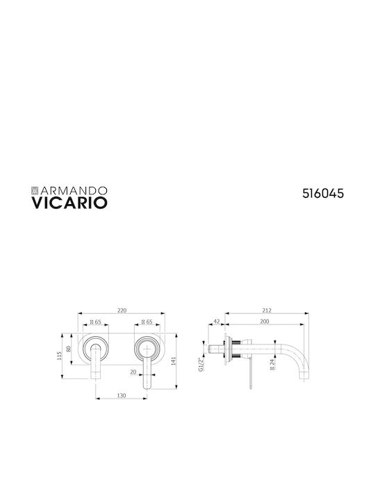 Armando Vicario Миксер Смесител за мивка