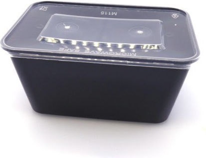 Disposable Plastic Tableware 650ml Black 50pcs